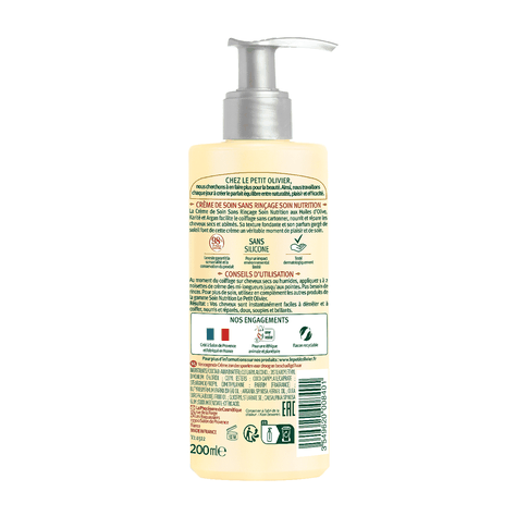 Crema Cuidado Cabello Seco y Dañado 200ml, Le Petit Olivier-1