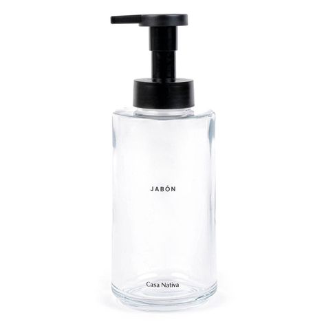 Dispensador Jabón Espuma Vidrio Transparente-0