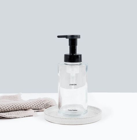 Dispensador Jabón Espuma Vidrio Transparente-1