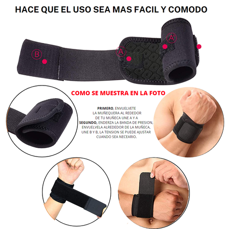  Correas De Muñeca Para Levantamiento De Pesas, Entrenamiento y Alivio Del Dolor-1