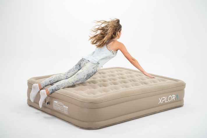 Colchón Inflable Inalámbrico Xplora Eléctrico Bomba Recargable 2 Plazas-4