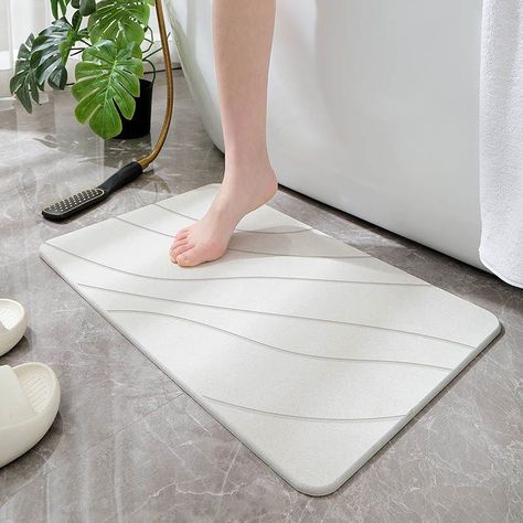 Piso Baño Absorbente Alfombra Ducha Secado Rápido-5