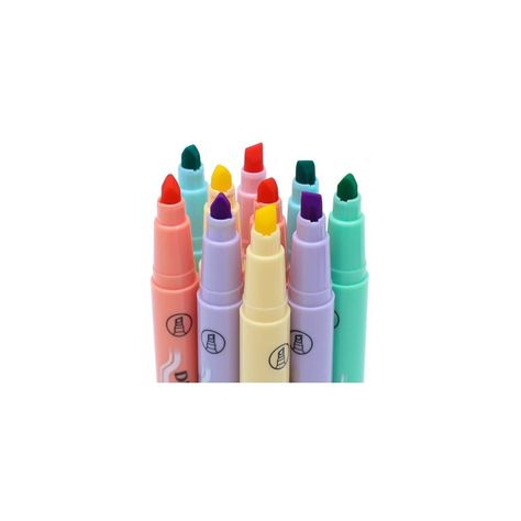 Destacadores Doble Punta Set 6 Unidades Pastel-4