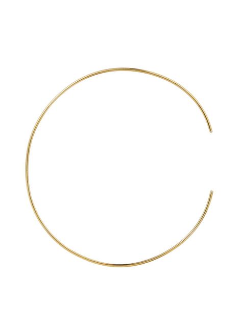 Choker 2 mm de grosor baño de oro 18 K-0