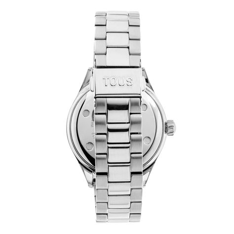 Reloj analógico con brazalete de acero y cristales T-Logo-2