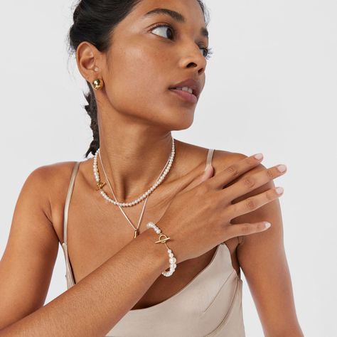 Pulsera de perlas cultivadas y plata vermeil Lure Tous-3