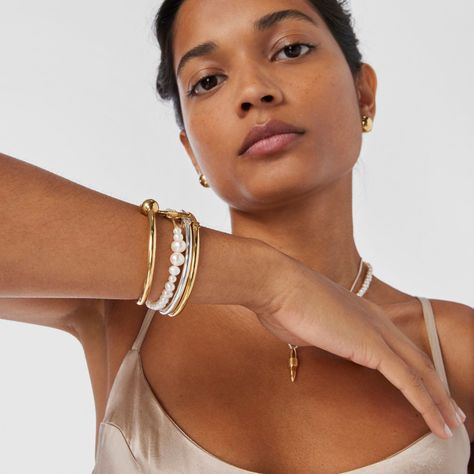 Pulsera de perlas cultivadas y plata vermeil Lure Tous-6