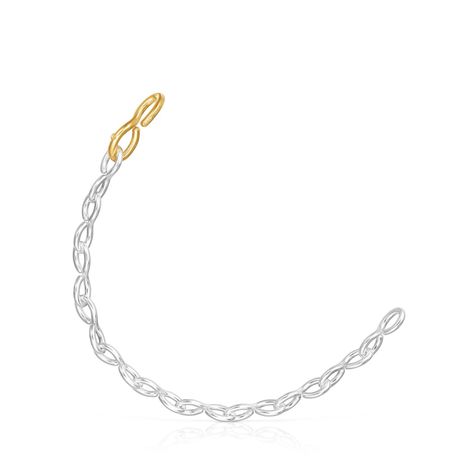 Pulsera de plata y plata vermeil Bent Tous-0