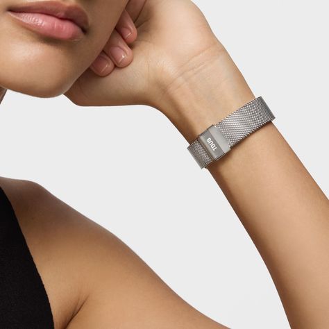 Reloj analógico bicolor con silueta corazón y brazalete de acero T-Band Club-5