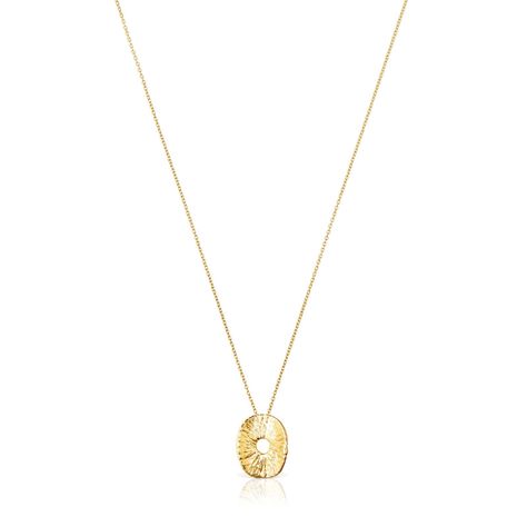 Collar de plata vermeil Wicker-0