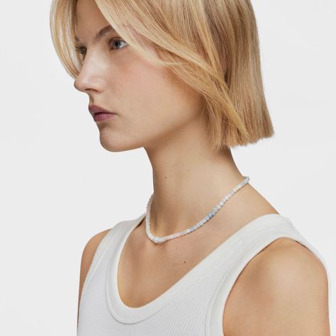 Collar corto de plata y berilos multicolor Basic Colors-4