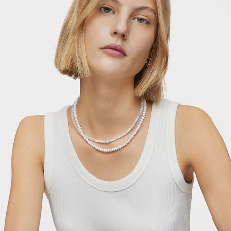 Collar corto de plata y berilos multicolor Basic Colors-5