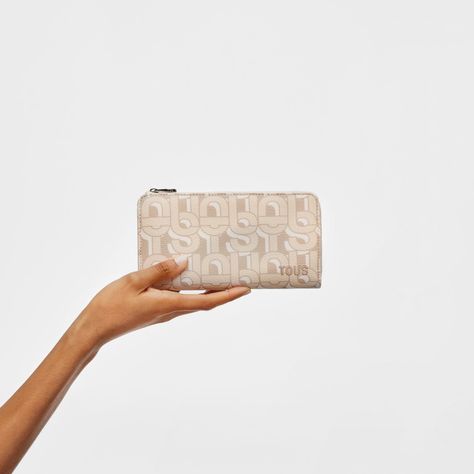 Billetera beige TOUS MANIFESTO-3