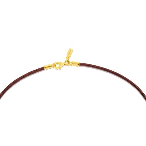 Collar Chokers de Cuero Marrón Tous-2