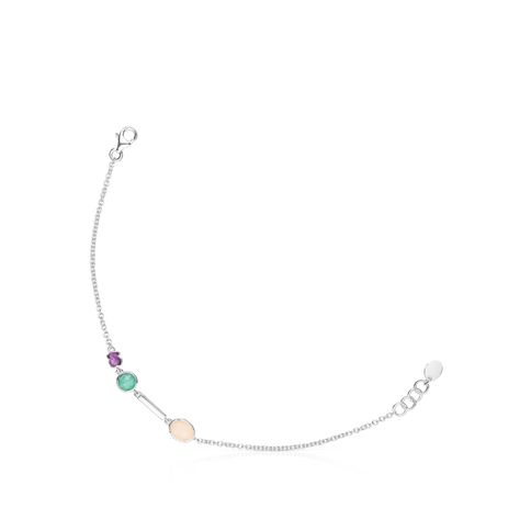 Pulsera Cool Color de plata y gemas Tous-0