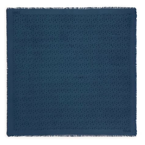 Pañuelo cuadrado grande gris oscuro TOUS MANIFESTO-0
