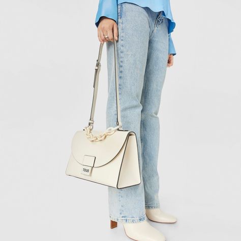 Bolso City mediano beige Sylvia Tous-6