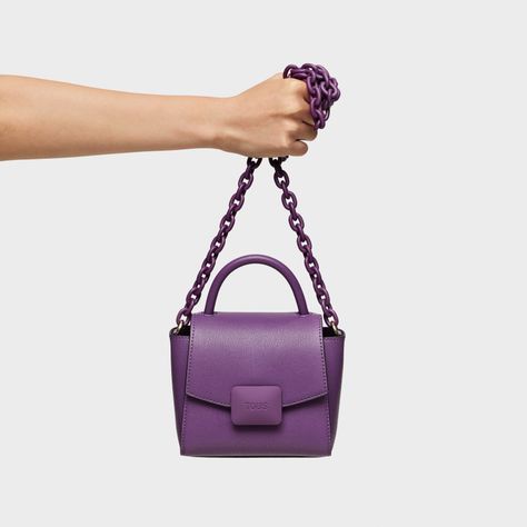 Mini bandolera morada TOUS Lucia-7