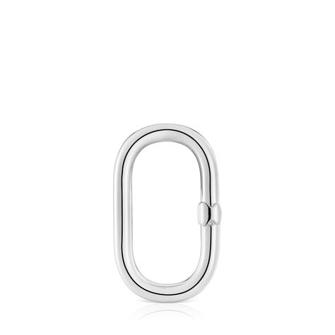 Anilla grande de plata Hold Oval-0