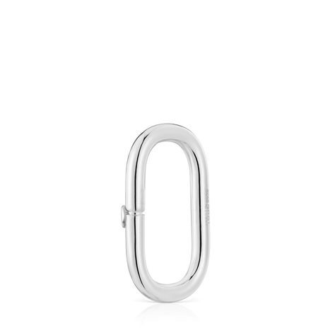 Anilla grande de plata Hold Oval-2