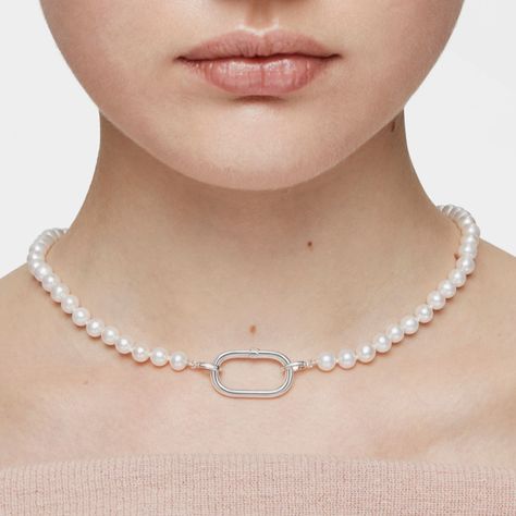 Anilla grande de plata Hold Oval-5