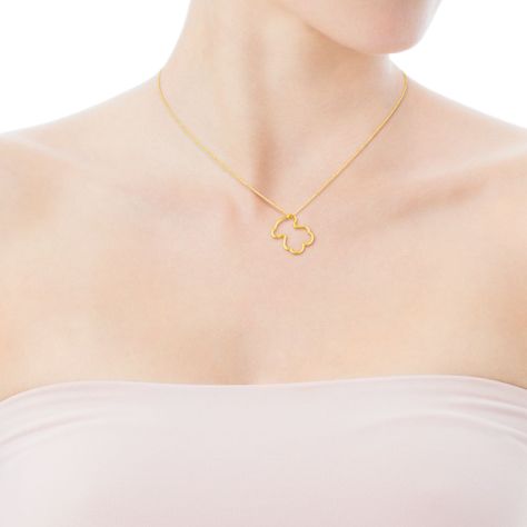 Collar Tous Silueta de Oro-3