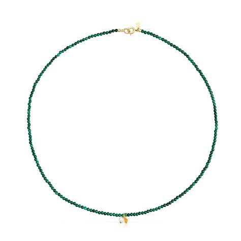 Collar con malaquita Camille Tous-0