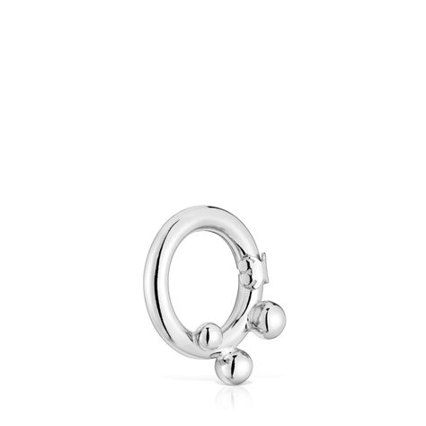 Anilla mediana de plata y detalles Hold-1