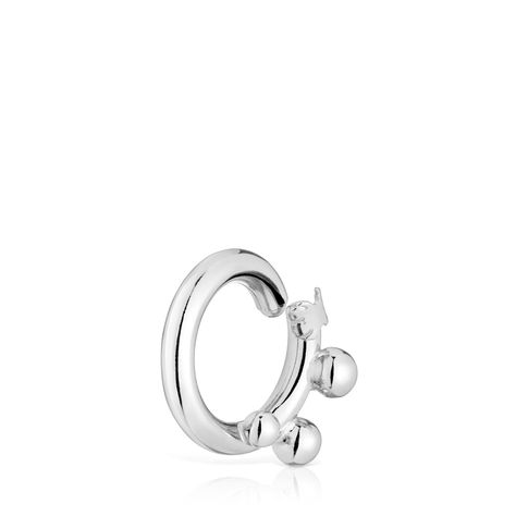 Anilla mediana de plata y detalles Hold-3