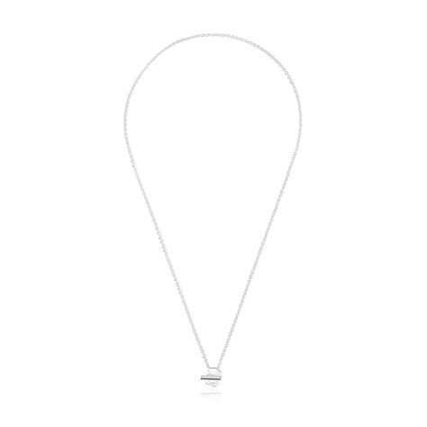 Collar corto oso de plata I-Bear-1
