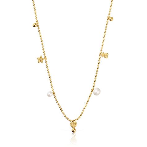 Collar con baño de oro de 18 kt sobre plata-0