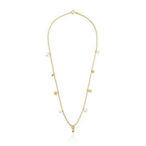 Collar con baño de oro de 18 kt sobre plata-1
