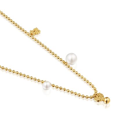 Collar con baño de oro de 18 kt sobre plata-2
