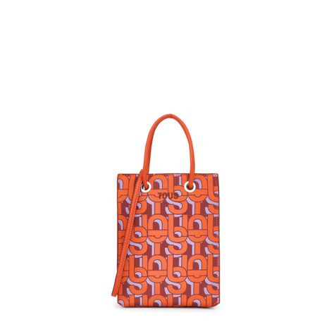 Mini bolso taronja TOUS MANIFESTO-0