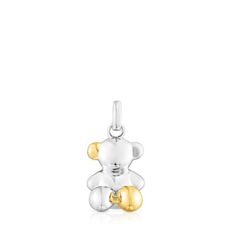 Colgante oso de plata y plata vermeil Boss Bear Tous-0