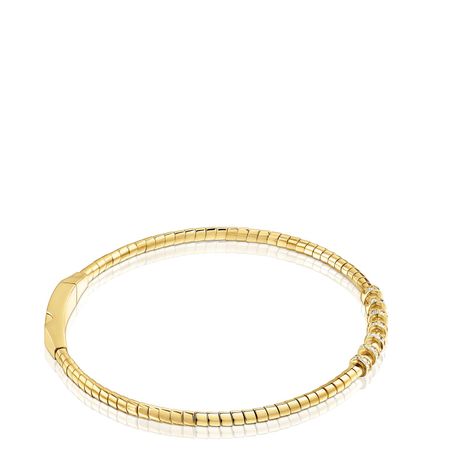 Pulsera esclava de oro y diamantes TOUS Basics-1