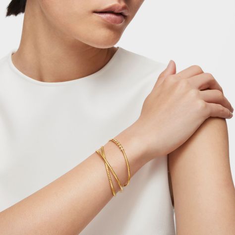 Pulsera esclava de oro y diamantes TOUS Basics-5