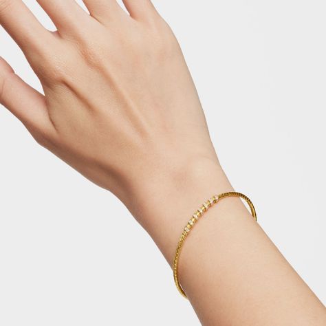 Pulsera esclava de oro y diamantes TOUS Basics-6