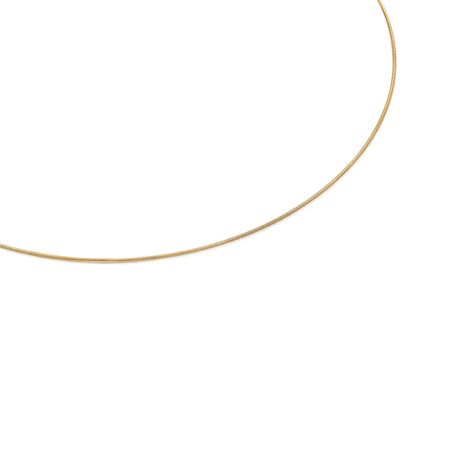 Collar de oro y acero Mesh Tube-1