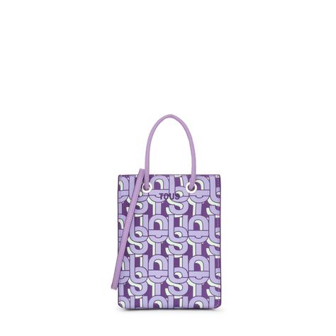 Mini bolso malva TOUS MANIFESTO-0