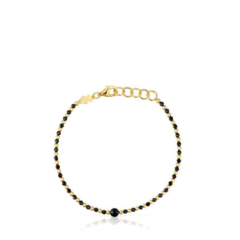 Pulsera bolas con baño de oro 18 kt sobre plata-1