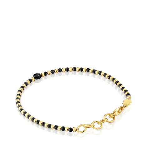 Pulsera bolas con baño de oro 18 kt sobre plata-2