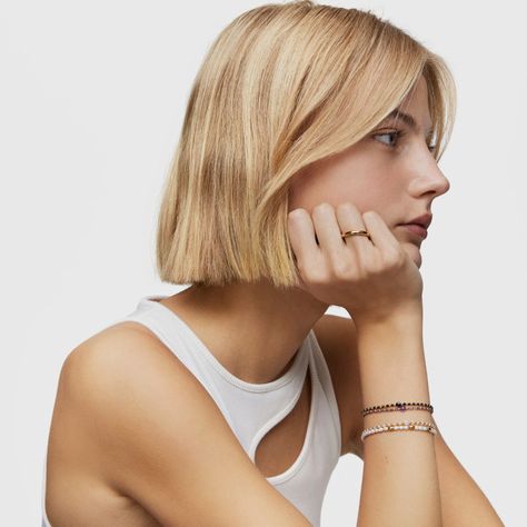 Pulsera bolas con baño de oro 18 kt sobre plata-4