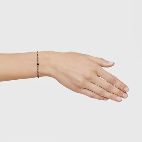 Pulsera bolas con baño de oro 18 kt sobre plata-5