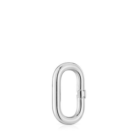 Anilla mediana de plata Hold Oval-1