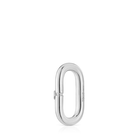 Anilla mediana de plata Hold Oval-2