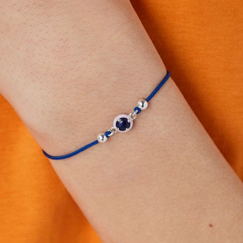 Pulsera de cordón azul con lapislázuli Vibrant Colors Tous-6