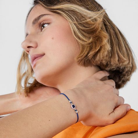 Pulsera de cordón azul con lapislázuli Vibrant Colors Tous-7