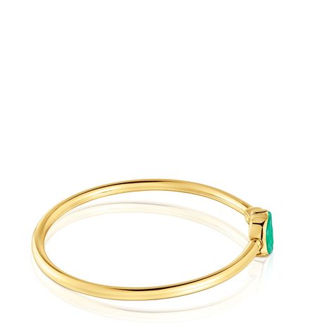 Pulsera esclava con baño de oro 18 kt sobre plata-1