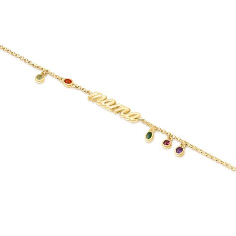 Pulsera Mama de plata vermeil y gemas TOUS Mama-2